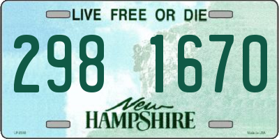NH license plate 2981670