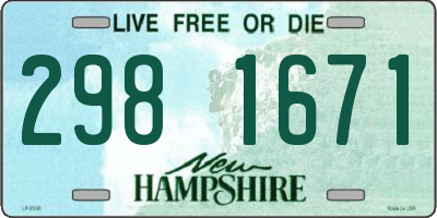 NH license plate 2981671