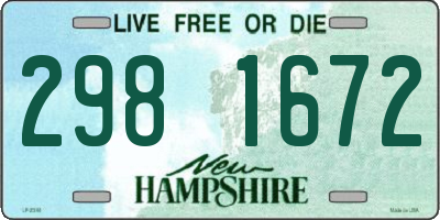 NH license plate 2981672