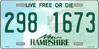 NH license plate 2981673