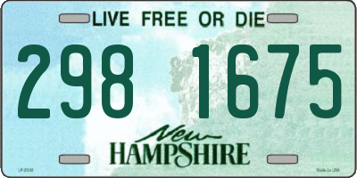 NH license plate 2981675