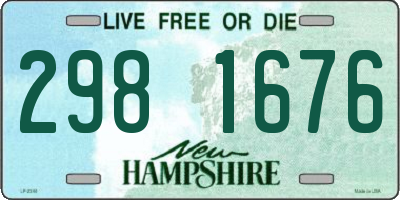 NH license plate 2981676