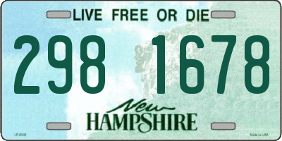 NH license plate 2981678