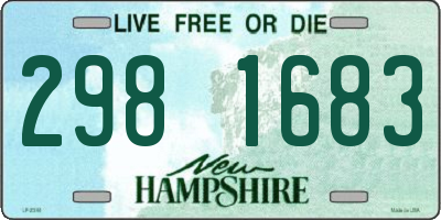 NH license plate 2981683