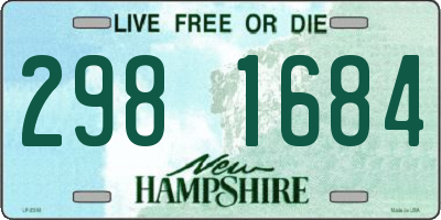 NH license plate 2981684