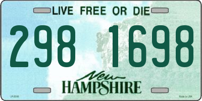 NH license plate 2981698