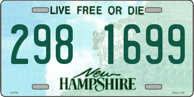 NH license plate 2981699