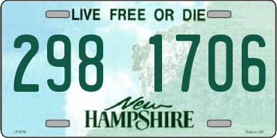 NH license plate 2981706