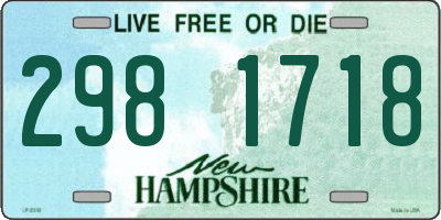 NH license plate 2981718