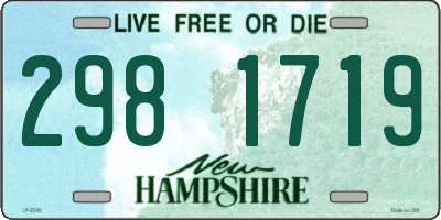 NH license plate 2981719