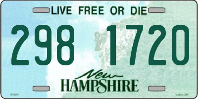 NH license plate 2981720