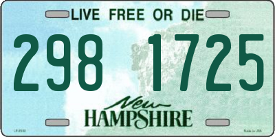 NH license plate 2981725