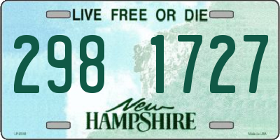 NH license plate 2981727
