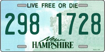 NH license plate 2981728