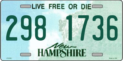 NH license plate 2981736