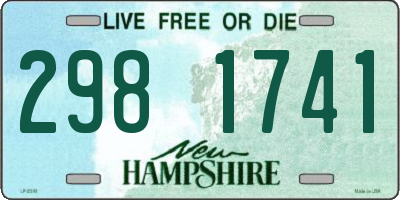 NH license plate 2981741