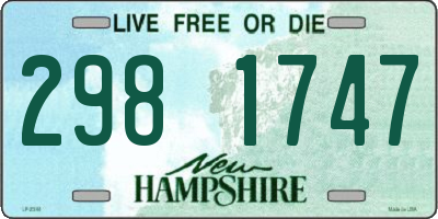 NH license plate 2981747