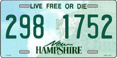 NH license plate 2981752