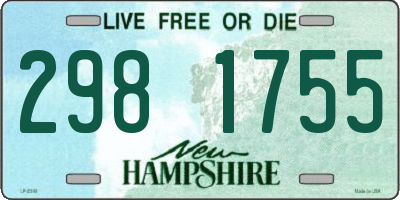 NH license plate 2981755