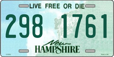 NH license plate 2981761