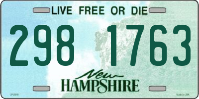 NH license plate 2981763