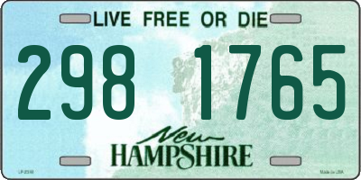 NH license plate 2981765