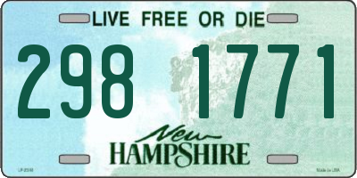 NH license plate 2981771