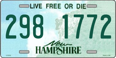 NH license plate 2981772