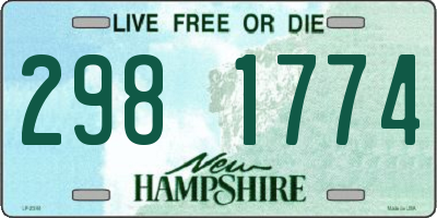 NH license plate 2981774