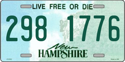 NH license plate 2981776