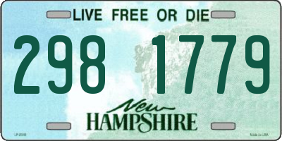 NH license plate 2981779