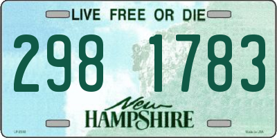 NH license plate 2981783