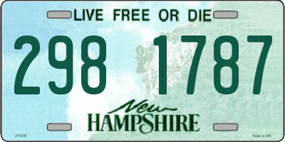 NH license plate 2981787
