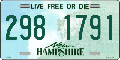 NH license plate 2981791