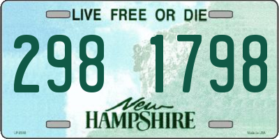 NH license plate 2981798