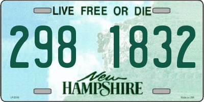 NH license plate 2981832