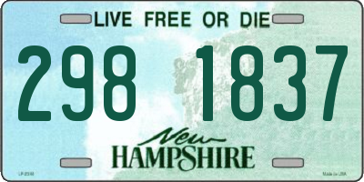 NH license plate 2981837