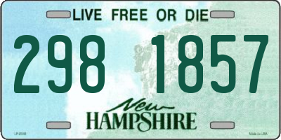 NH license plate 2981857