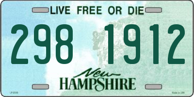 NH license plate 2981912