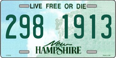 NH license plate 2981913
