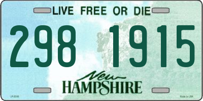 NH license plate 2981915