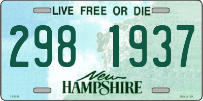 NH license plate 2981937