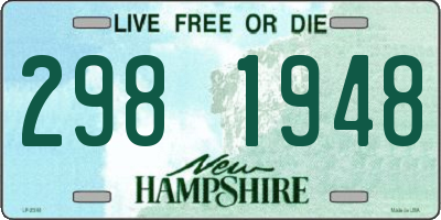 NH license plate 2981948