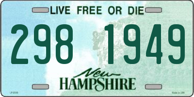 NH license plate 2981949