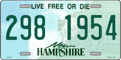NH license plate 2981954