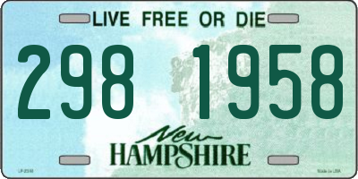 NH license plate 2981958