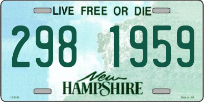 NH license plate 2981959