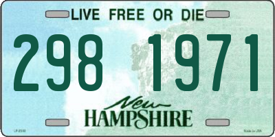 NH license plate 2981971