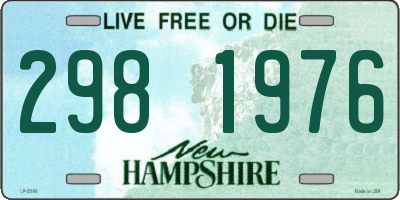 NH license plate 2981976