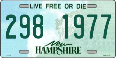 NH license plate 2981977
